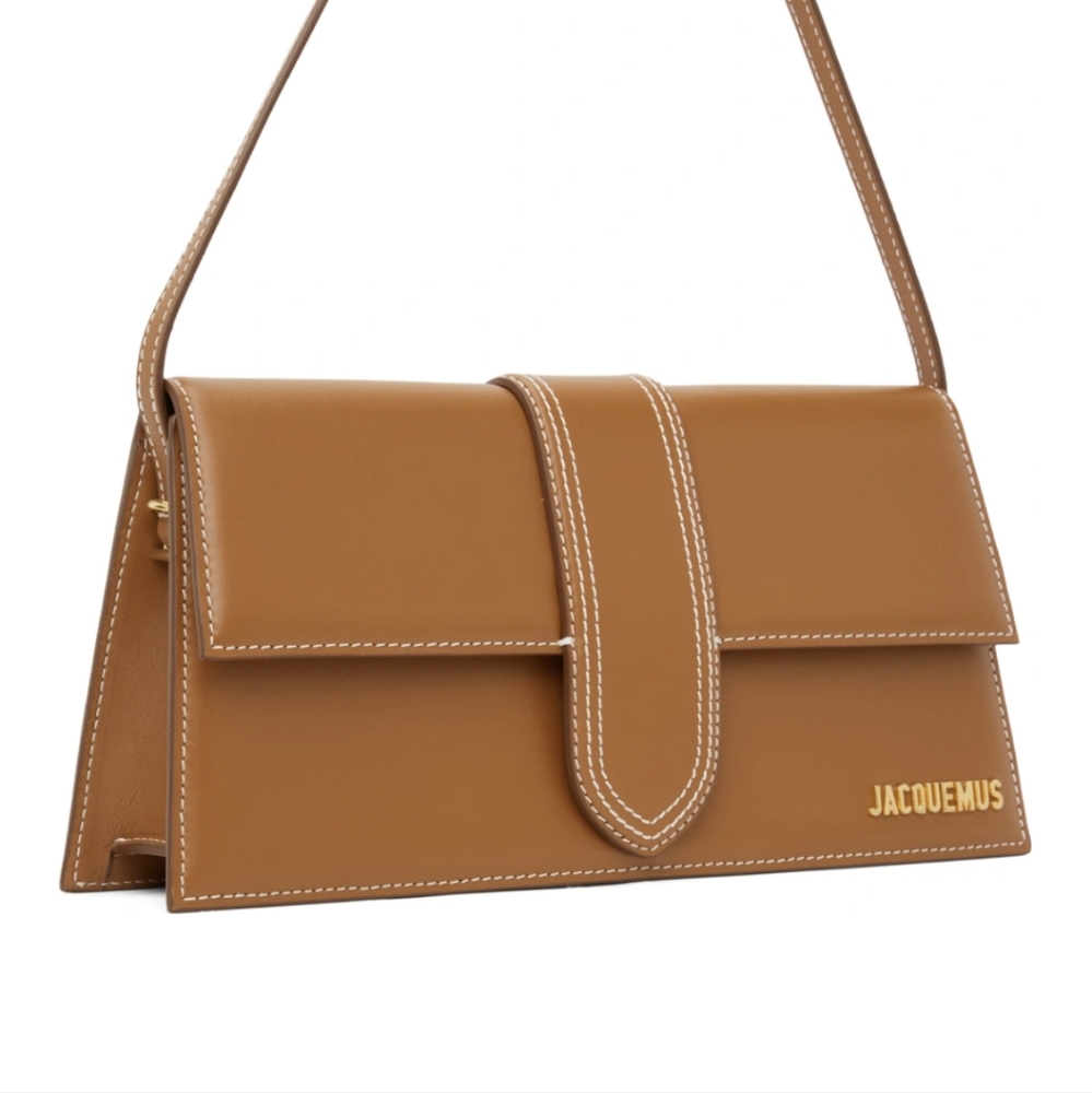 JACQUEMUS Tan Le Papier 'Le Bambino Long' Bag